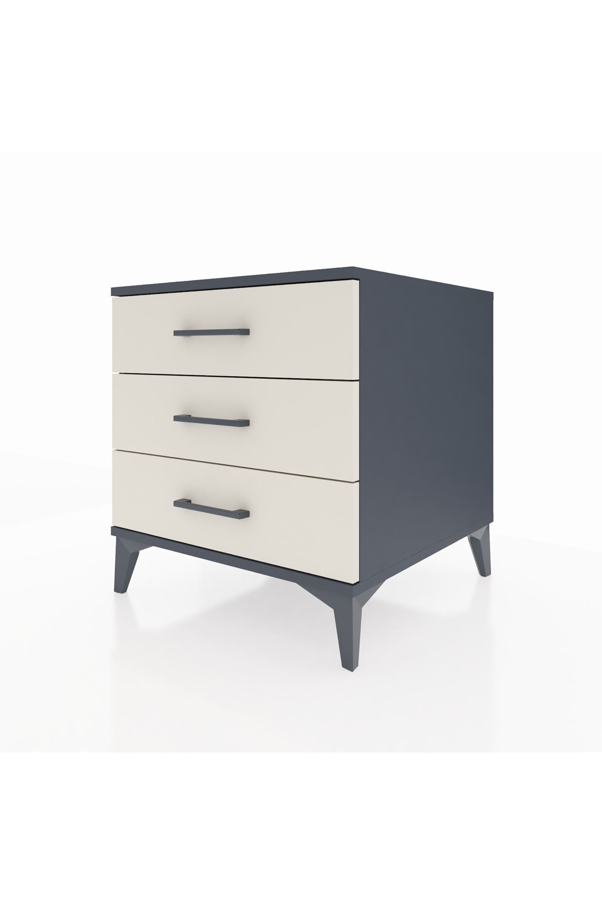 Kronos Komodin 3 Çekmeceli 60x59x64 - S78M001V4C