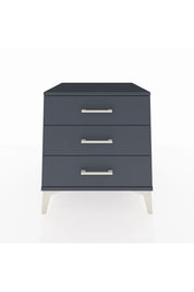 Kronos Komodin 3 Çekmeceli 60x59x64 Antrasit-Antrasit