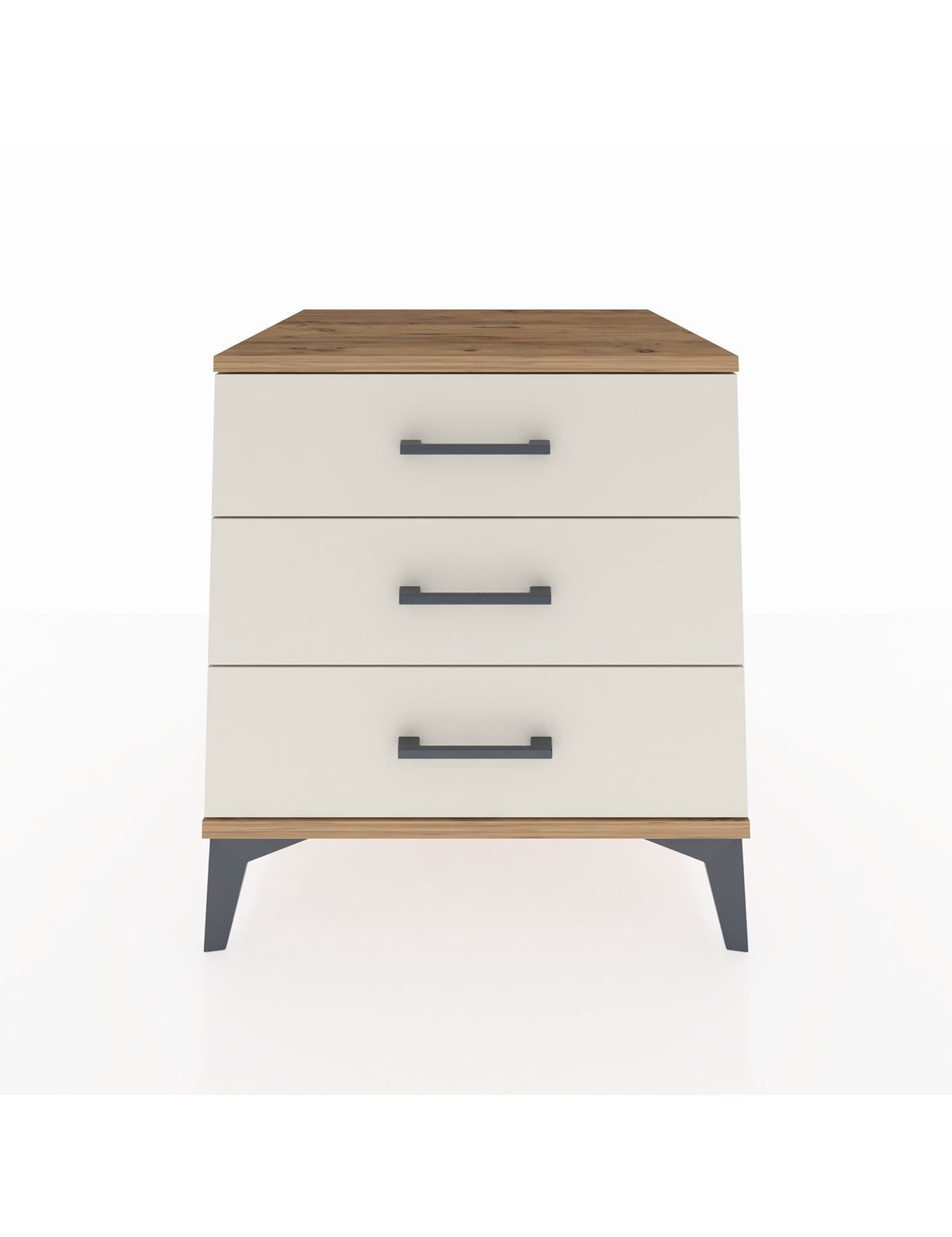 Kronos Komodin 3 Çekmeceli 60x59x64 Çam-Aytaşı