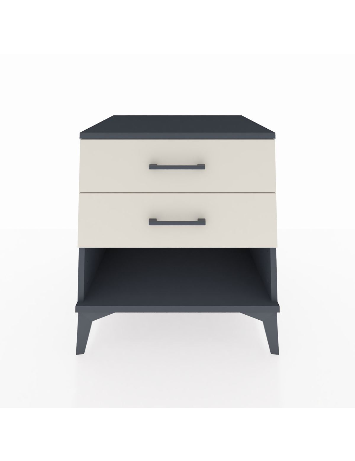 Kronos Komodin 2 Çekmeceli 60x59x64 Antrasit-Aytaşı