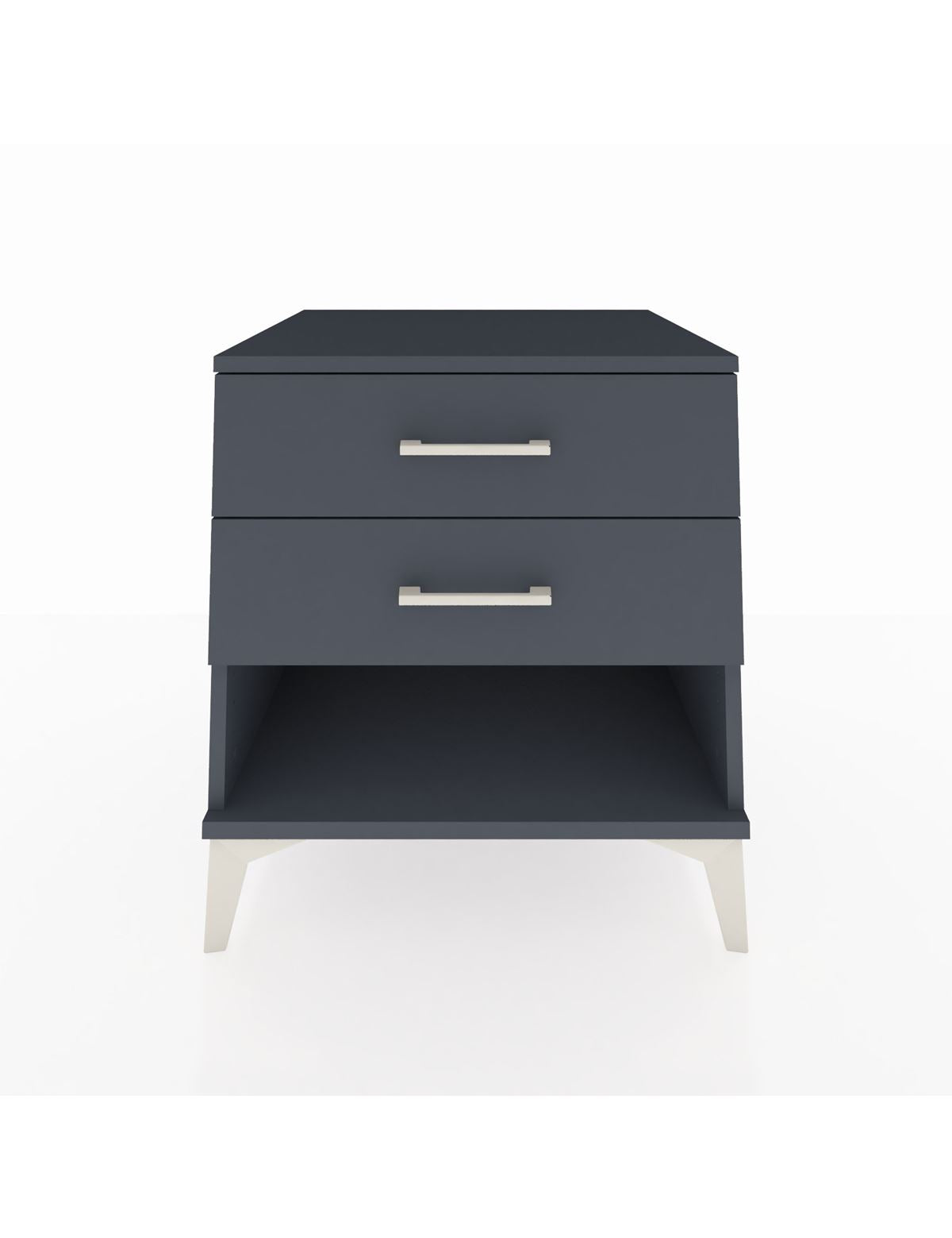 Kronos Komodin 2 Çekmeceli 60x59x64 Antrasit-Antrasit