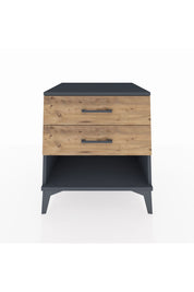 Kronos Komodin 2 Çekmeceli 60x59x64 Antrasit-Çam