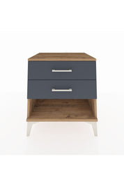 Kronos Komodin 2 Çekmeceli 60x59x64 Çam-Antrasit