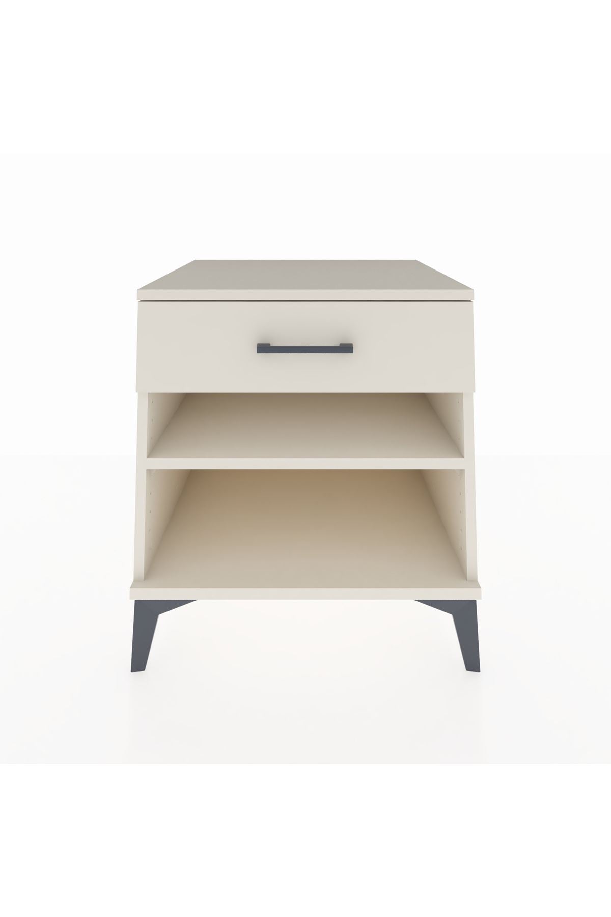 Kronos Komodin Tek Raflı Tek Çekmeceli 60x59x64 Aytaşı-Aytaşı