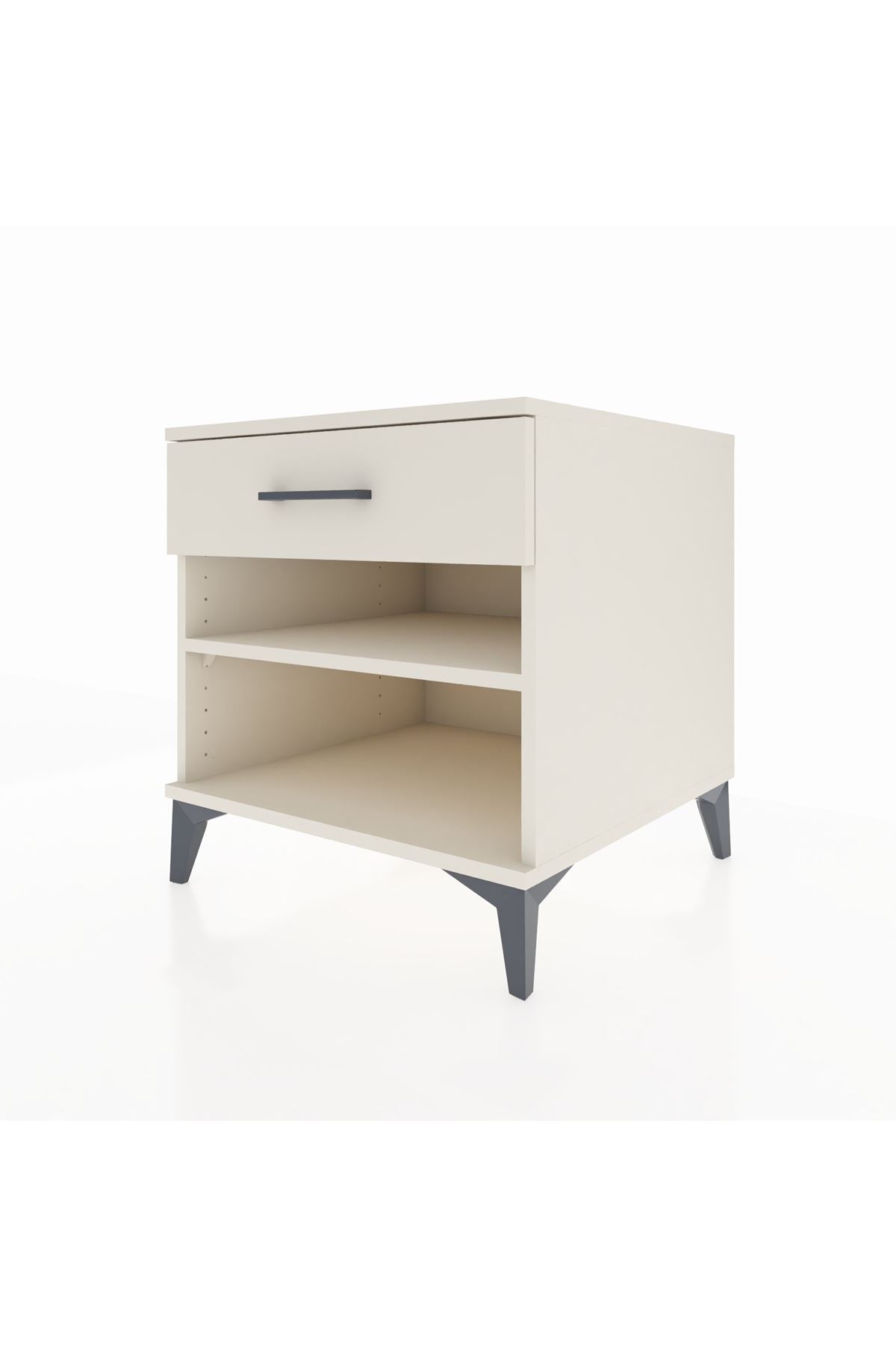 Kronos Komodin Tek Raflı Tek Çekmeceli 60x59x64 Aytaşı-Aytaşı