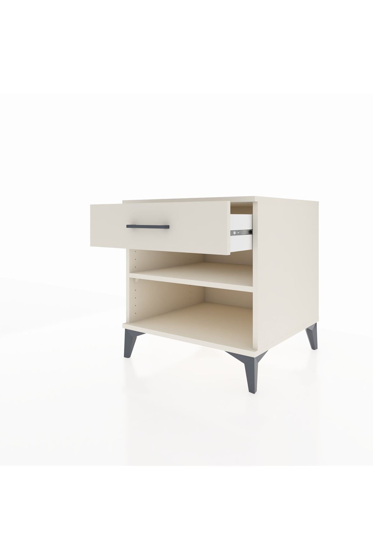 Kronos Komodin Tek Raflı Tek Çekmeceli 60x59x64 - S78M003V1C