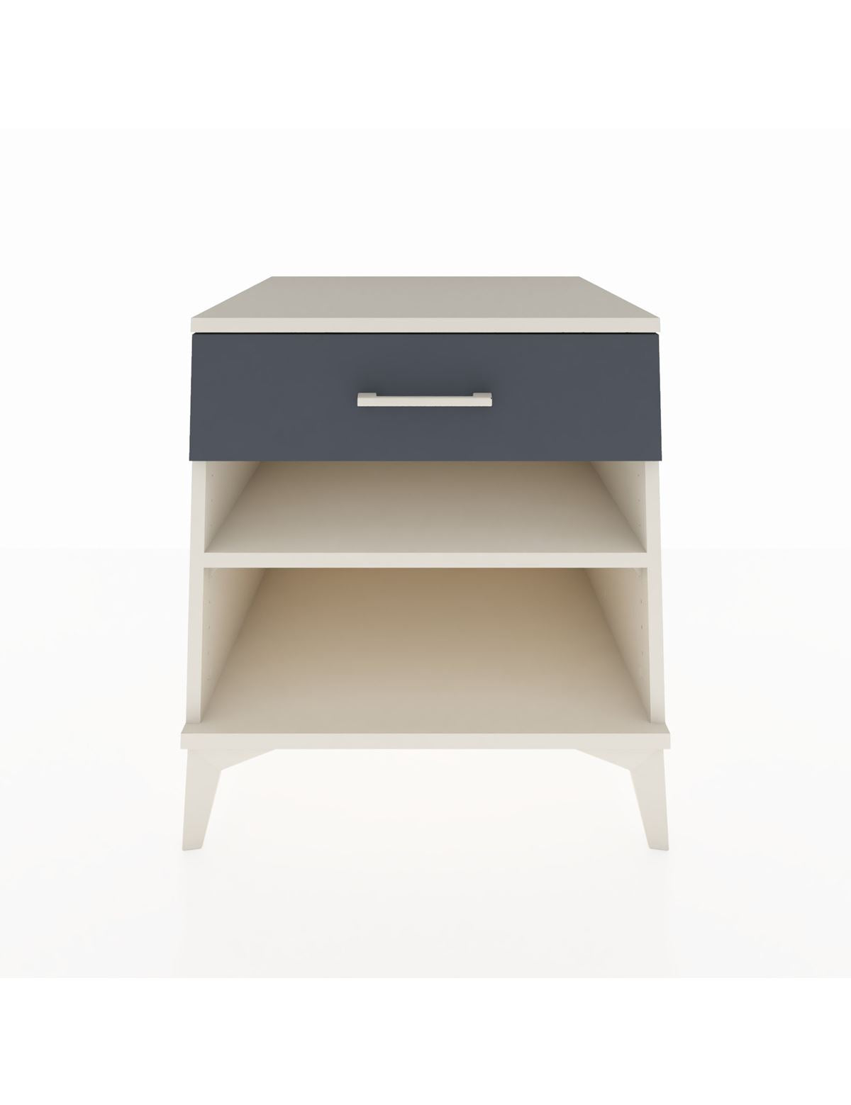 Kronos Komodin Tek Raflı Tek Çekmeceli 60x59x64 Aytaşı-Antrasit