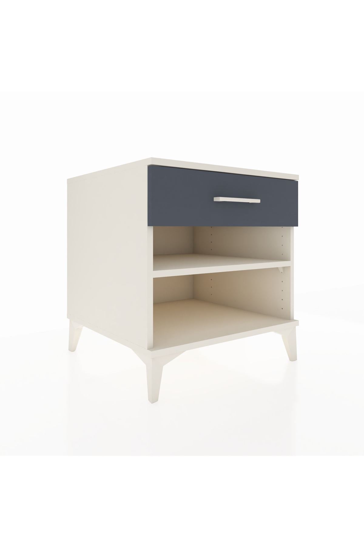 Kronos Komodin Tek Raflı Tek Çekmeceli 60x59x64 - S78M003V2C