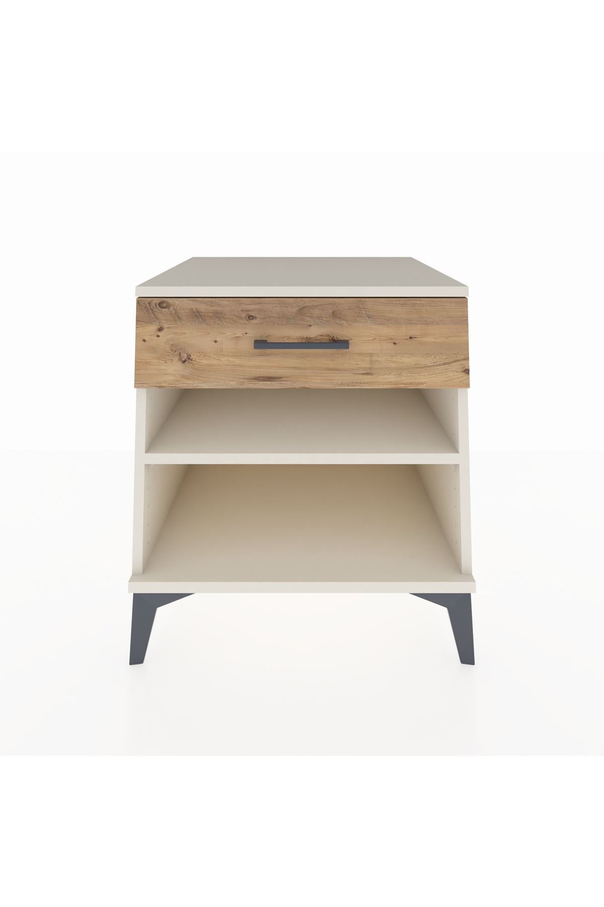 Kronos Komodin Tek Raflı Tek Çekmeceli 60x59x64 Aytaşı-Çam