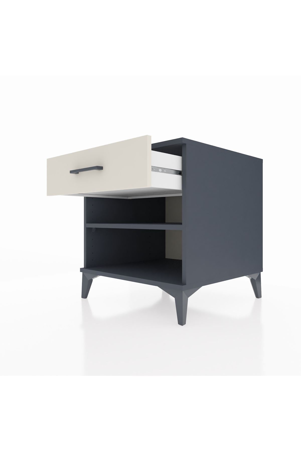 Kronos Komodin Tek Raflı Tek Çekmeceli 60x59x64 - S78M003V4C