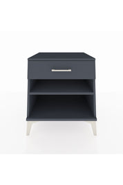 Kronos Komodin Tek Raflı Tek Çekmeceli 60x59x64 Antrasit-Antrasit