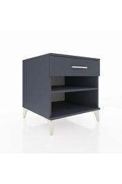 Kronos Komodin Tek Raflı Tek Çekmeceli 60x59x64 Antrasit-Antrasit