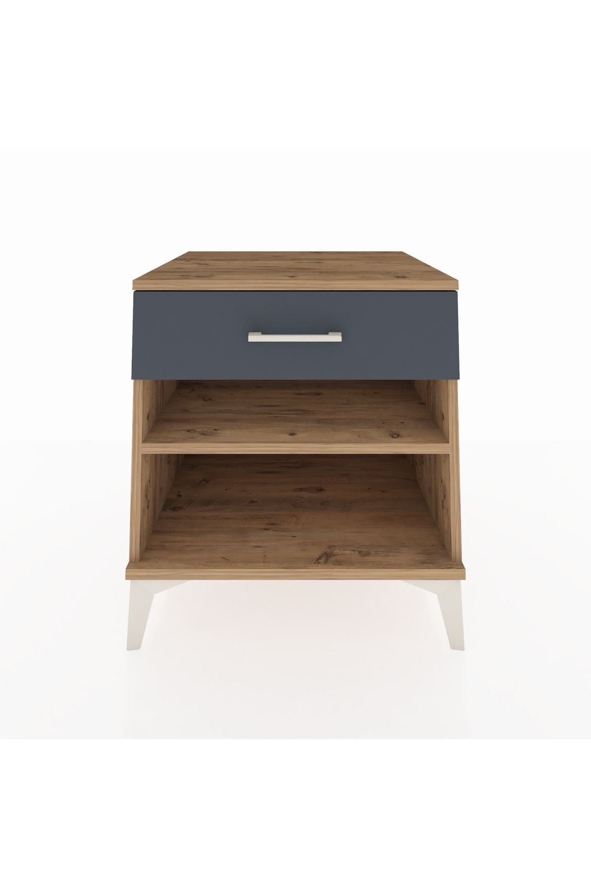 Kronos Komodin Tek Raflı Tek Çekmeceli 60x59x64 - S78M003V8C