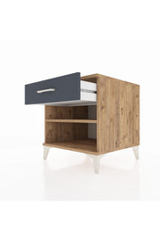 Kronos Komodin Tek Raflı Tek Çekmeceli 60x59x64 - S78M003V8C