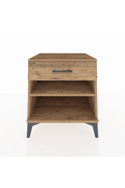 Kronos Komodin Tek Raflı Tek Çekmeceli 60x59x64 Çam-Çam