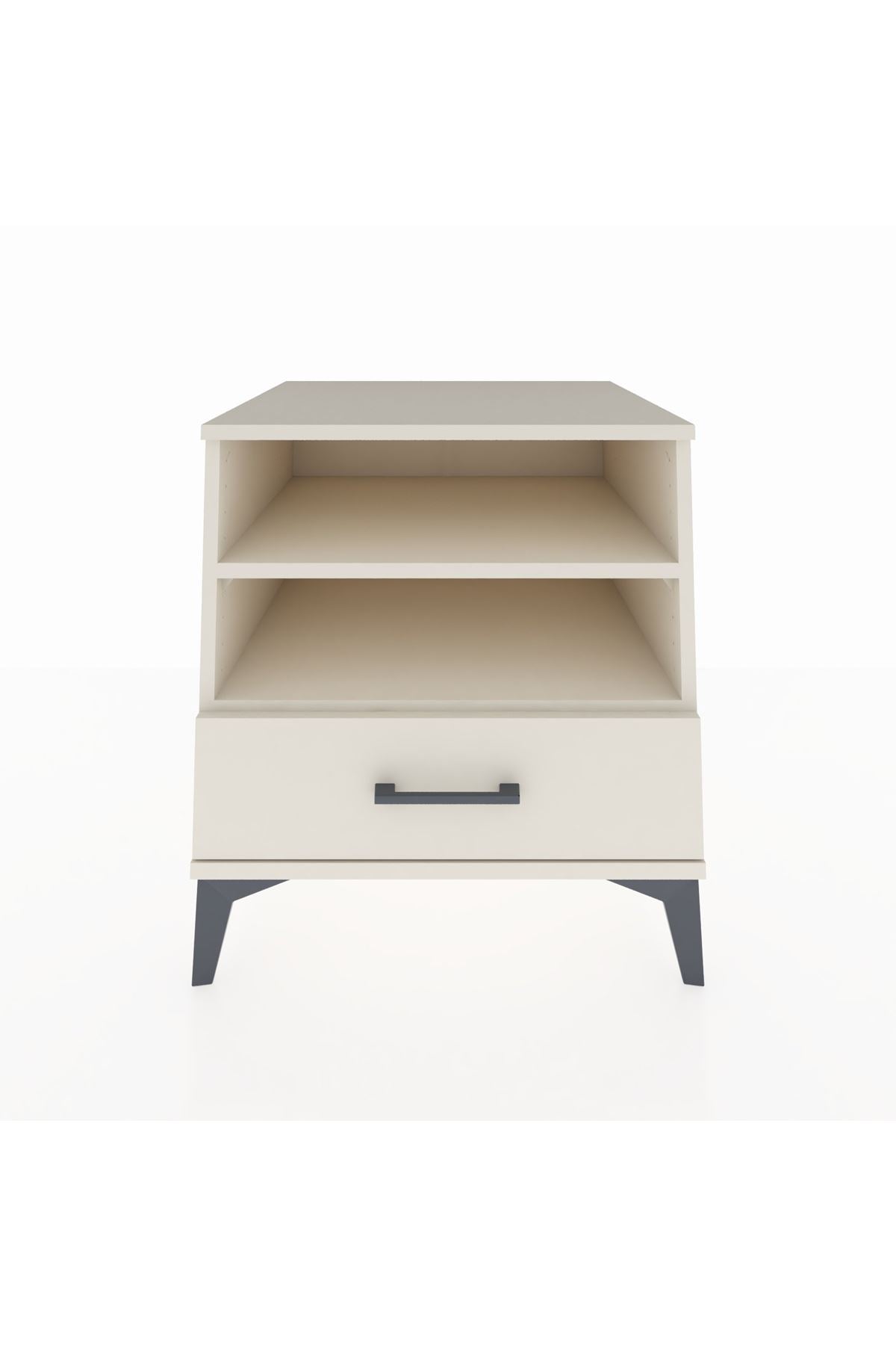 Kronos Komodin 2 Raflı Tek Çekmeceli 60x59x64 Aytaşı-Aytaşı