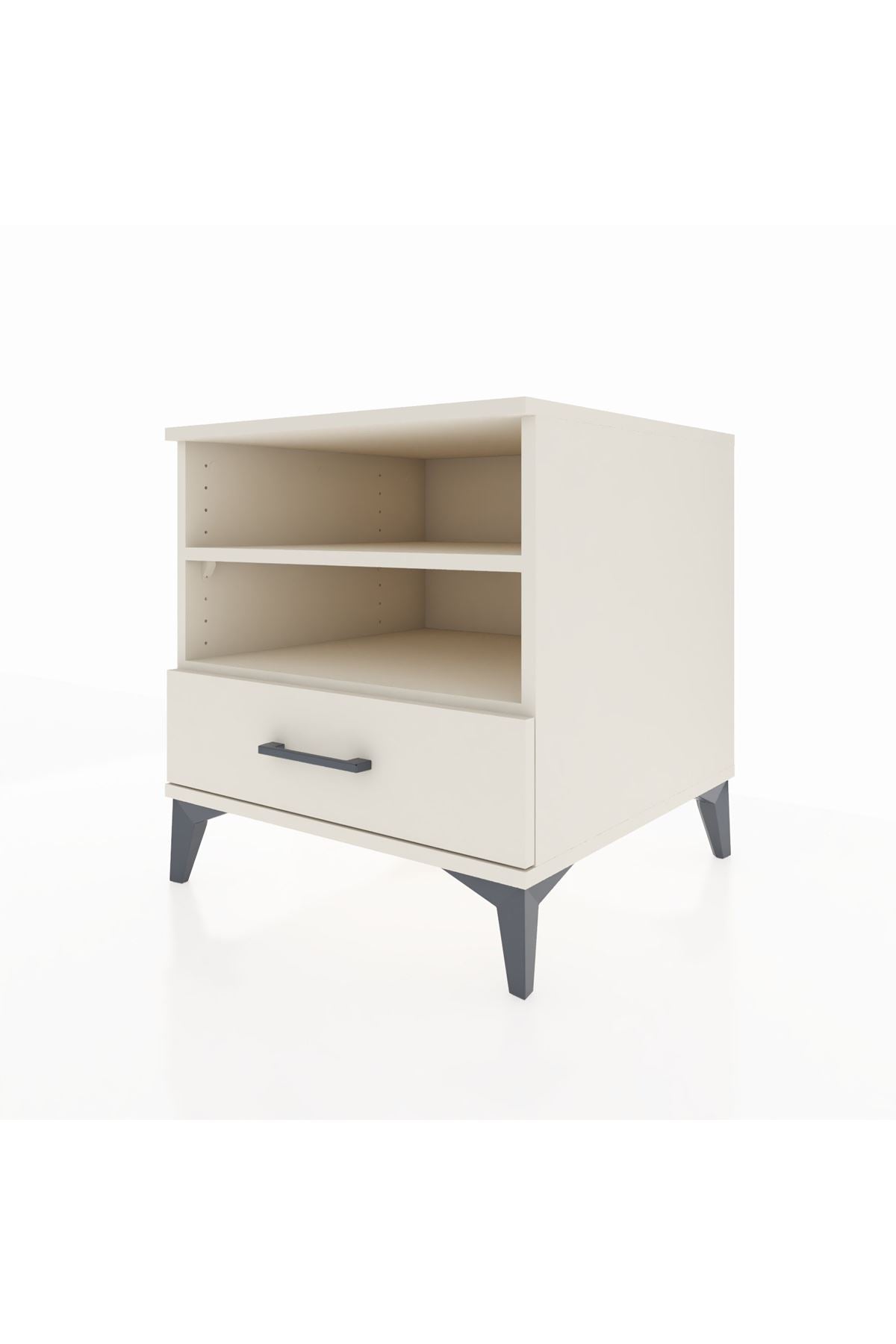 Kronos Komodin 2 Raflı Tek Çekmeceli 60x59x64 Aytaşı-Aytaşı