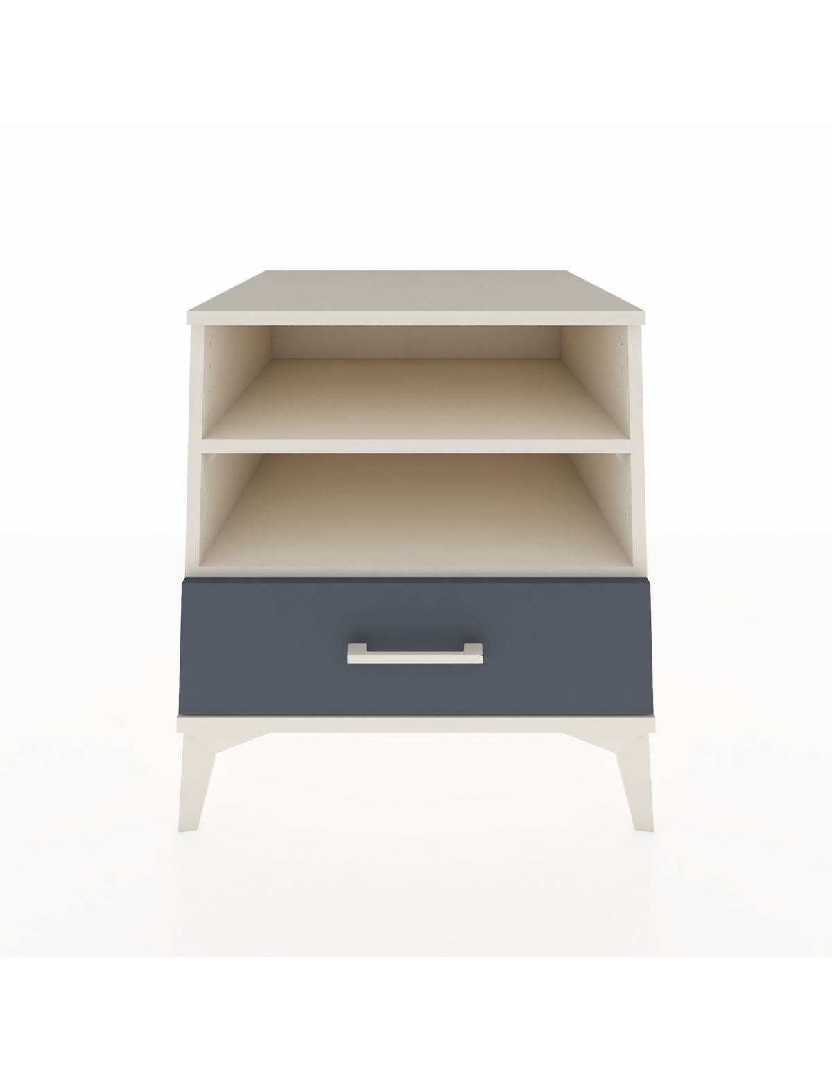 Kronos Komodin 2 Raflı Tek Çekmeceli 60x59x64 Aytaşı-Antrasit