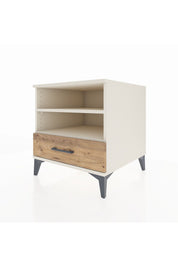 Kronos Komodin 2 Raflı Tek Çekmeceli 60x59x64 Aytaşı-Çam