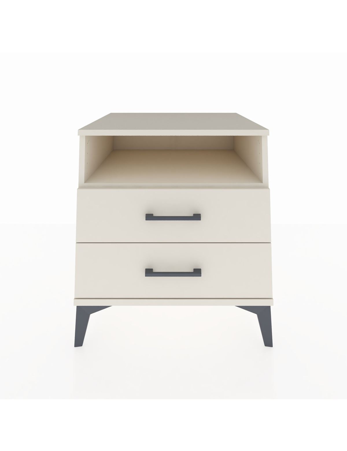 Kronos Komodin Tek Raflı 2 Çekmeceli 60x59x64 Aytaşı-Aytaşı