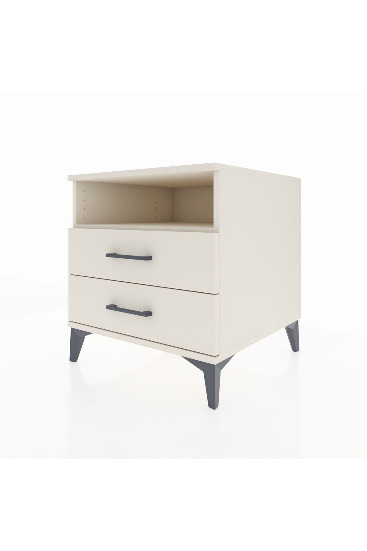 Kronos Komodin Tek Raflı 2 Çekmeceli 60x59x64 Aytaşı-Aytaşı