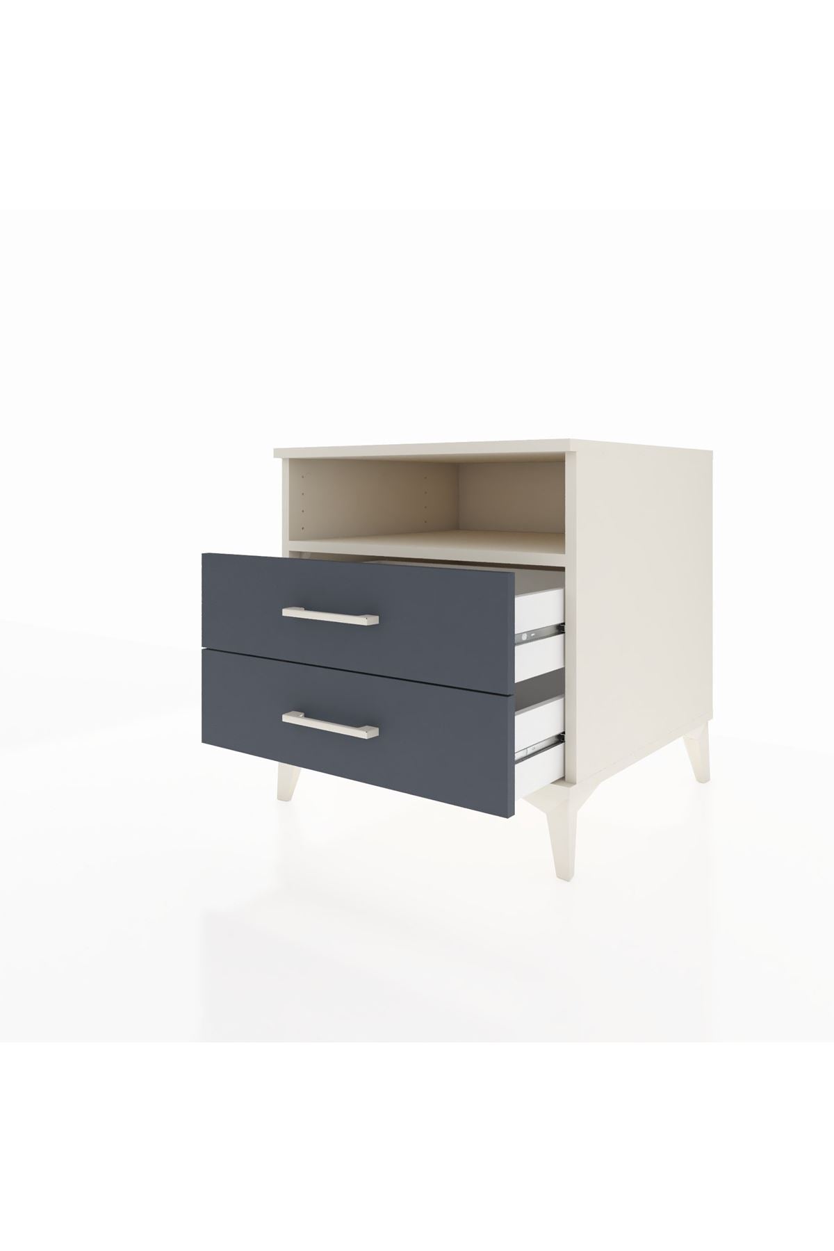 Kronos Komodin Tek Raflı 2 Çekmeceli 60x59x64 - S78M005V2C