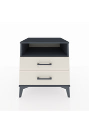 Kronos Komodin Tek Raflı 2 Çekmeceli 60x59x64 Antrasit-Aytaşı