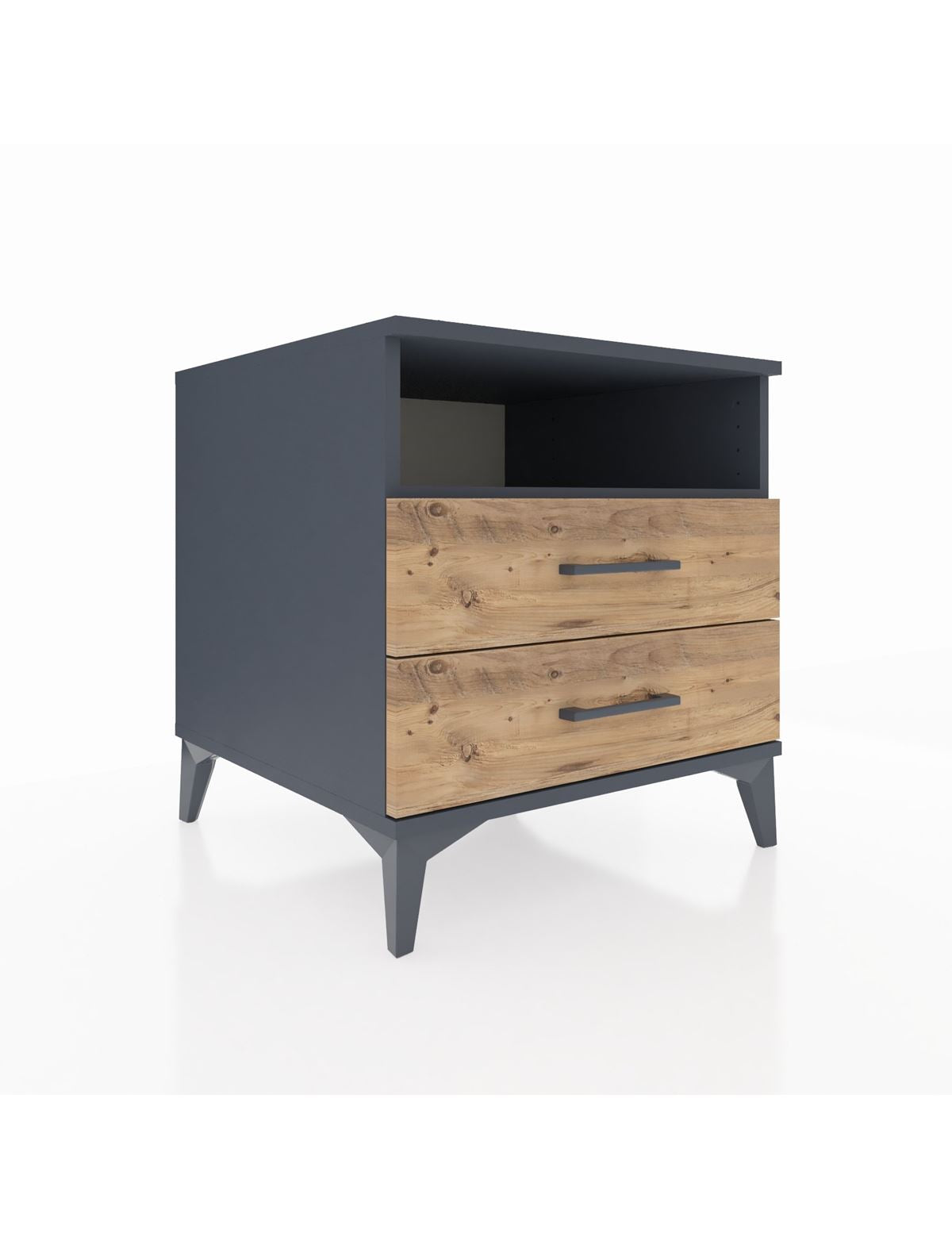 Kronos Komodin Tek Raflı 2 Çekmeceli 60x59x64 - S78M005V6C