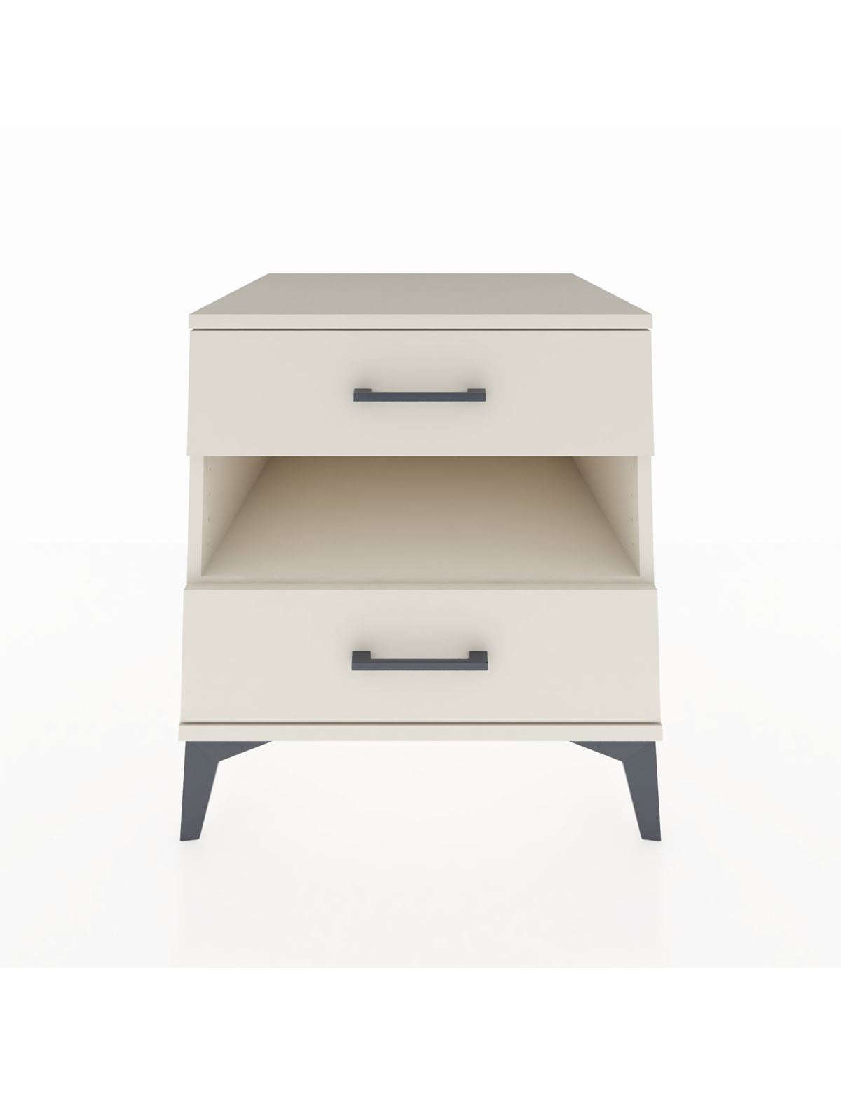 Kronos Komodin Tek Raflı 2 Çekmeceli 60x59x64 Aytaşı-Aytaşı