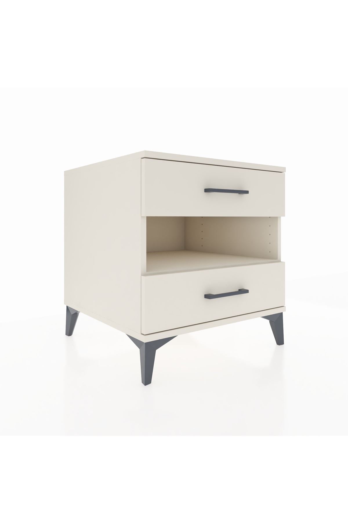 Kronos Komodin Tek Raflı 2 Çekmeceli 60x59x64 Aytaşı-Aytaşı