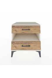 Kronos Komodin Tek Raflı 2 Çekmeceli 60x59x64 Aytaşı-Çam