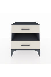 Kronos Komodin Tek Raflı 2 Çekmeceli 60x59x64 Antrasit-Aytaşı