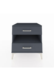 Kronos Komodin Tek Raflı 2 Çekmeceli 60x59x64 Antrasit-Antrasit