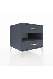 Kronos Komodin Tek Raflı 2 Çekmeceli 60x59x64 Antrasit-Antrasit