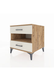 Kronos Komodin Tek Raflı 2 Çekmeceli 60x59x64 Çam-Aytaşı