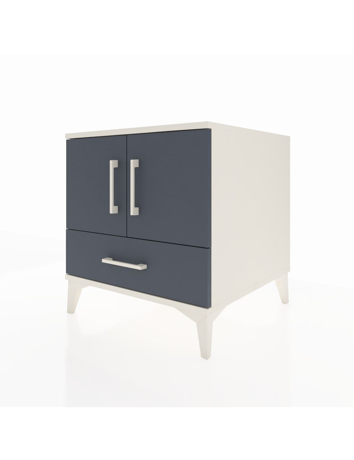 Kronos Komodin 2 Raflı Tek Çekmeceli 2 Kapaklı 60x59x64 - S78M007V2C