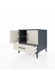 Kronos Komodin 2 Raflı Tek Çekmeceli 2 Kapaklı 60x59x64 - S78M007V4C
