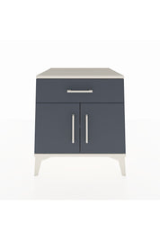 Kronos Komodin Tek Raflı Tek Çekmeceli 2 Kapaklı 60x59x64 Aytaşı-Antrasit