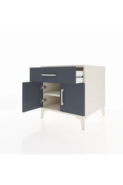 Kronos Komodin Tek Raflı Tek Çekmeceli 2 Kapaklı 60x59x64 - S78M008V2C