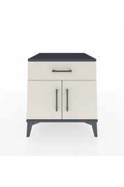 Kronos Komodin Tek Raflı Tek Çekmeceli 2 Kapaklı 60x59x64 Antrasit-Aytaşı