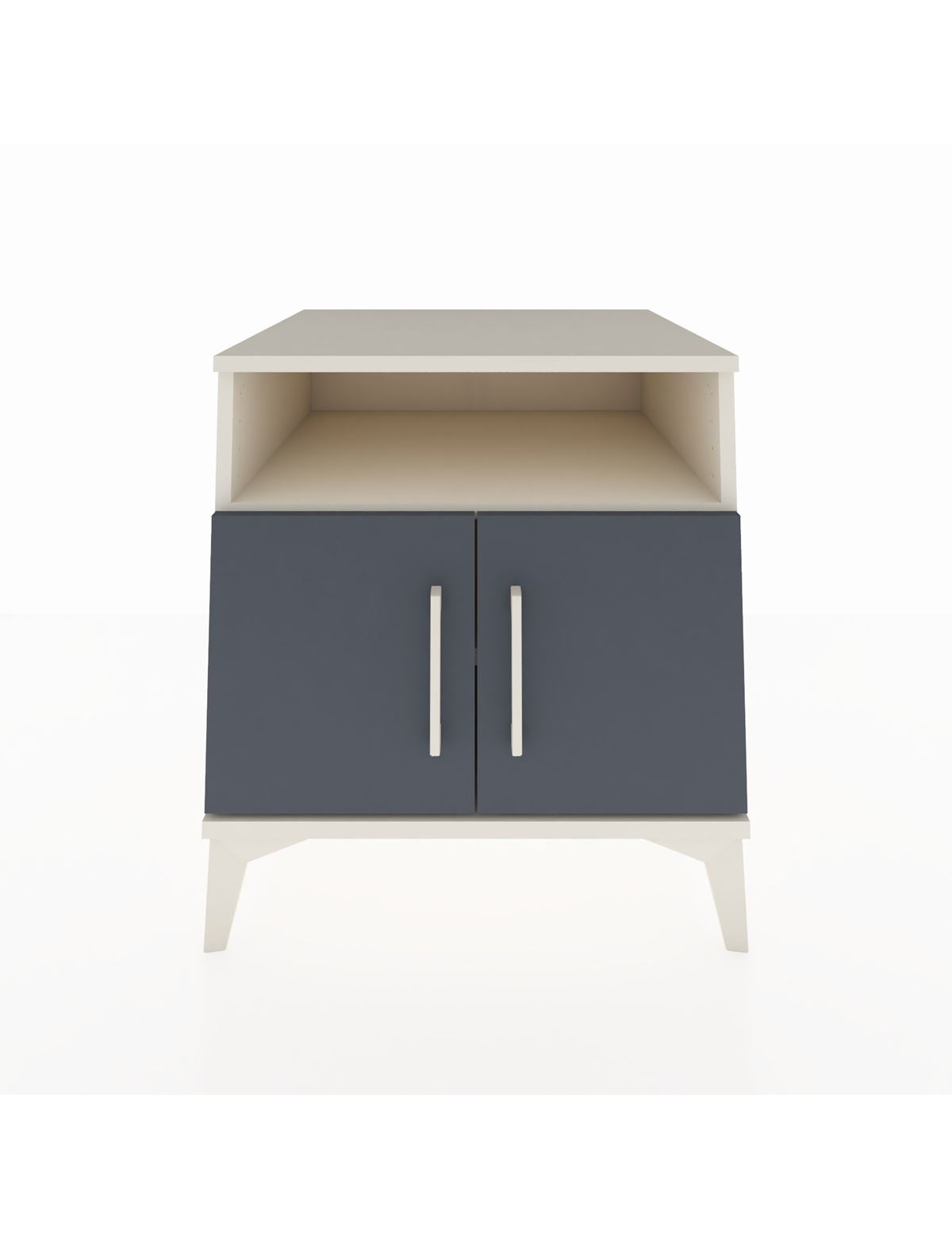 Kronos Komodin 2 Raflı 2 Kapaklı 60x59x64 Aytaşı-Antrasit