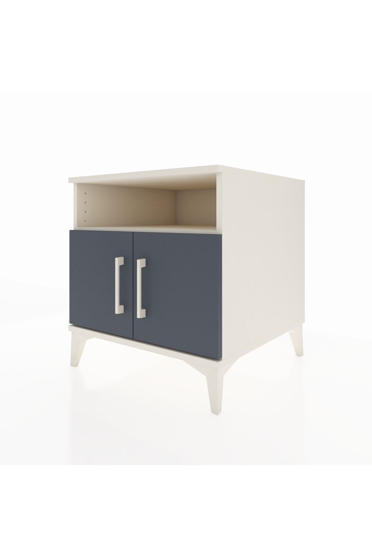 Kronos Komodin 2 Raflı 2 Kapaklı 60x59x64 Aytaşı-Antrasit