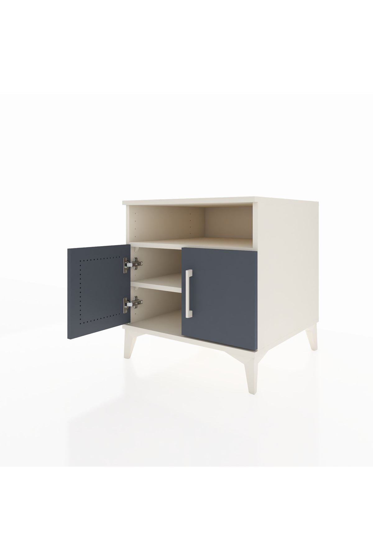 Kronos Komodin 2 Raflı 2 Kapaklı 60x59x64 - S78M009V2C