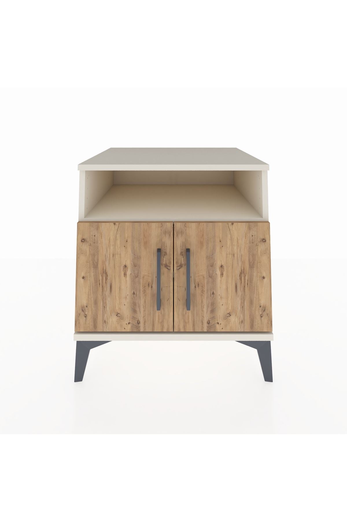 Kronos Komodin 2 Raflı 2 Kapaklı 60x59x64 Aytaşı-Çam