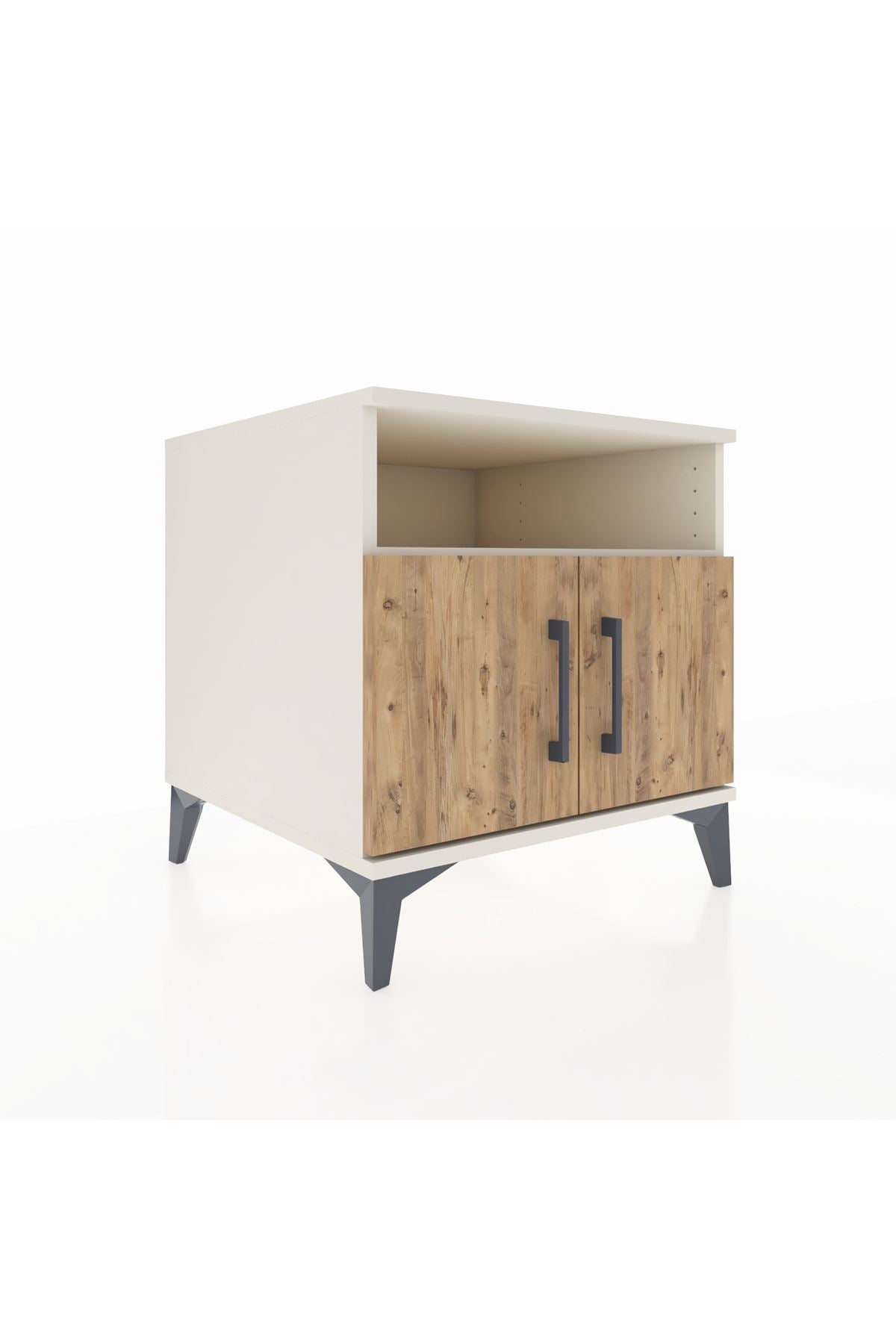 Kronos Komodin 2 Raflı 2 Kapaklı 60x59x64 Aytaşı-Çam