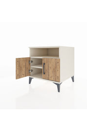 Kronos Komodin 2 Raflı 2 Kapaklı 60x59x64 - S78M009V3C