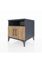 Kronos Komodin 2 Raflı 2 Kapaklı 60x59x64 Antrasit-Çam