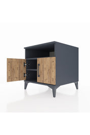 Kronos Komodin 2 Raflı 2 Kapaklı 60x59x64 - S78M009V6C