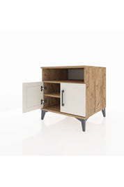 Kronos Komodin 2 Raflı 2 Kapaklı 60x59x64 - S78M009V7C