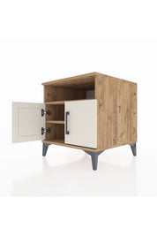 Kronos Komodin 2 Raflı 2 Kapaklı 60x59x64 - S78M009V7C